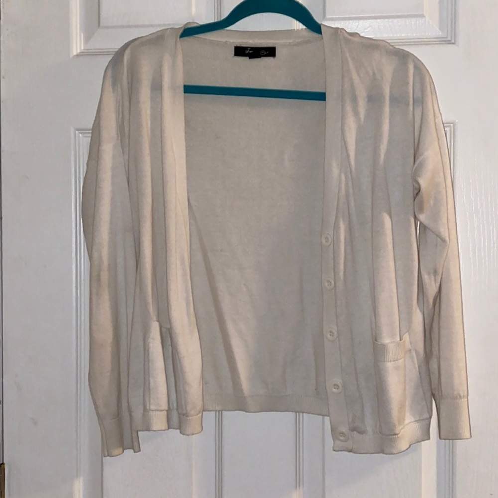 off white cardigan